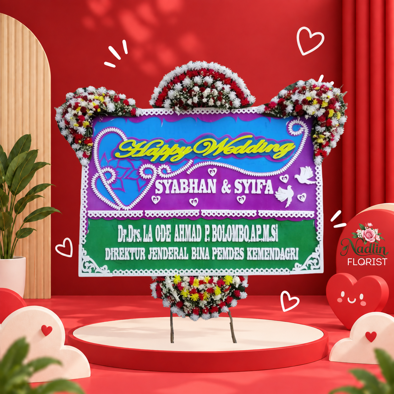 Bunga Papan Pernikahan Bogor