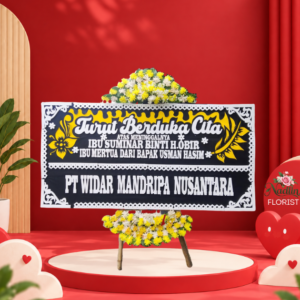 Bunga papan duka cita Ciketing Udik dari nadlin florist