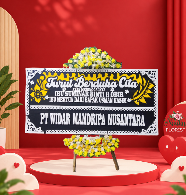 Bunga papan duka cita Ciketing Udik dari nadlin florist