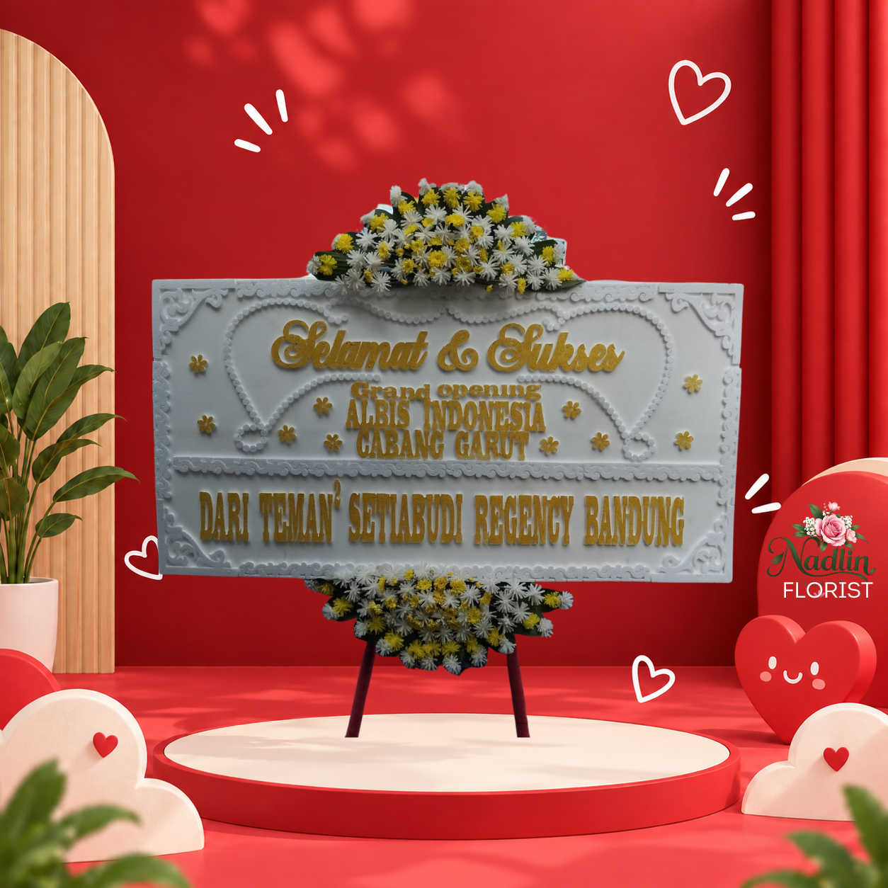 Bunga Papan Selamat Dan Sukses Babakan Bogor Tengah Dari Nadlin Florist