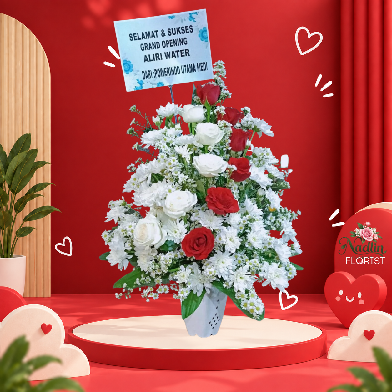 bunga meja manonjaya tasikmalaya dari nadlin florist