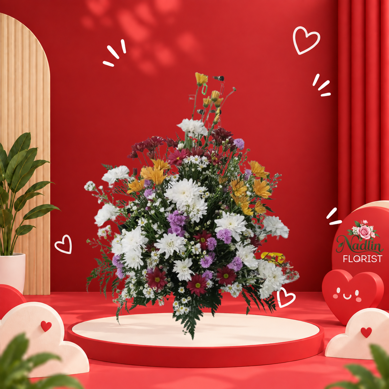 bunga meja padakembang spesial dari nadlin florist