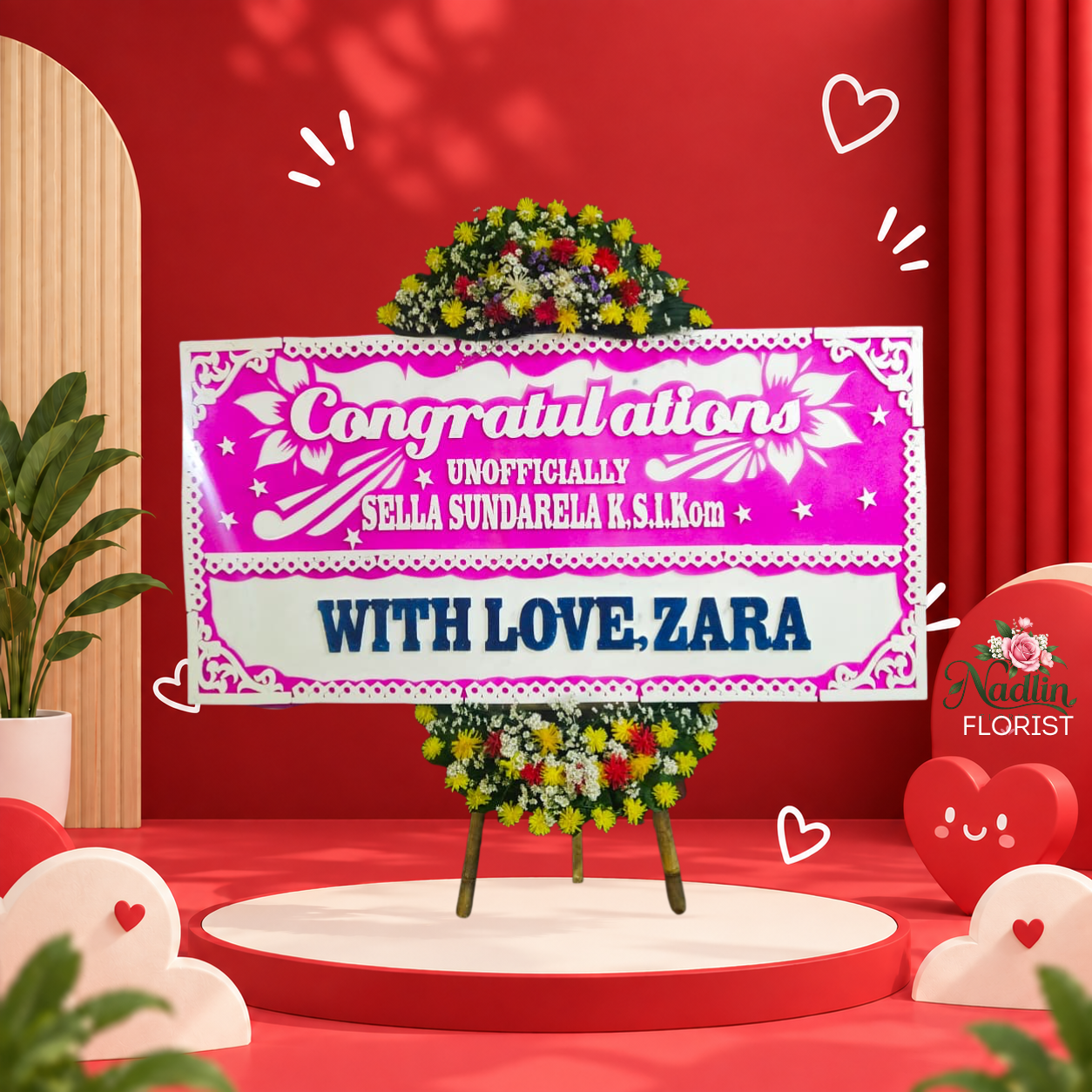 Bunga Papan Congratulations PondokMelati Bekasi dari nadlin florist