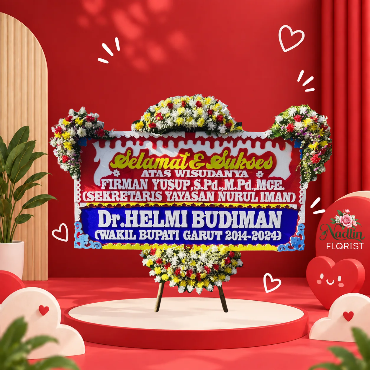 Bunga papan selamat dan sukses Ciawi Tasikmalaya