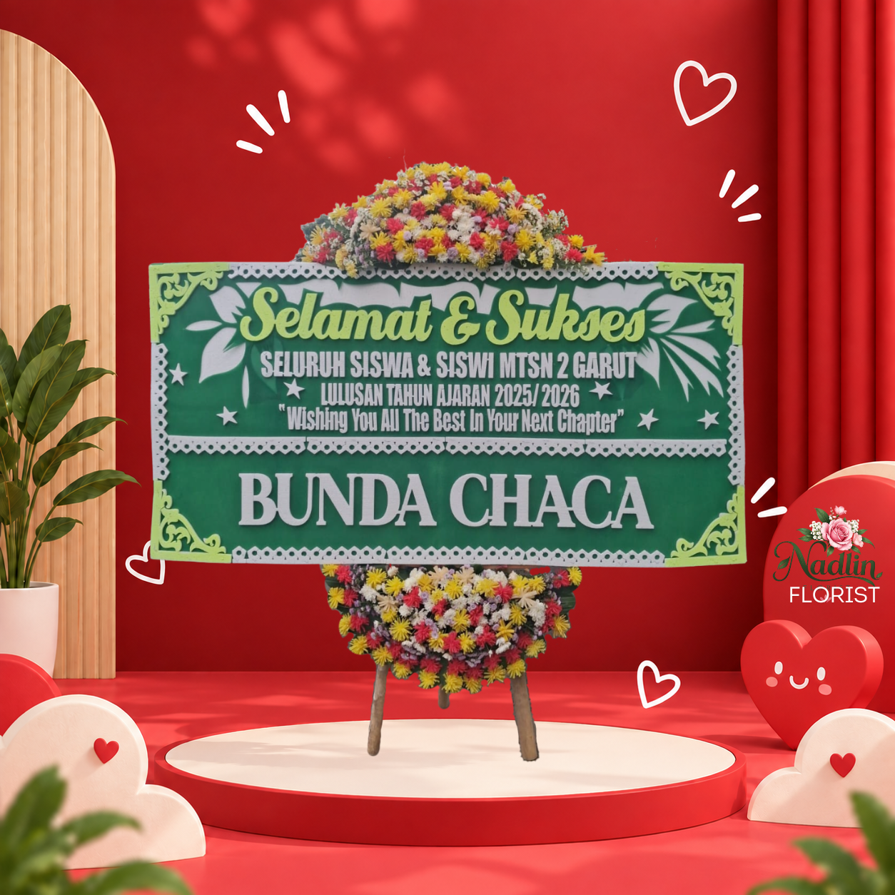 Bunga papan selamat & sukses kadipaten Tasikmalaya