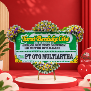 Bunga papan turut berduka cita Karawang Barat