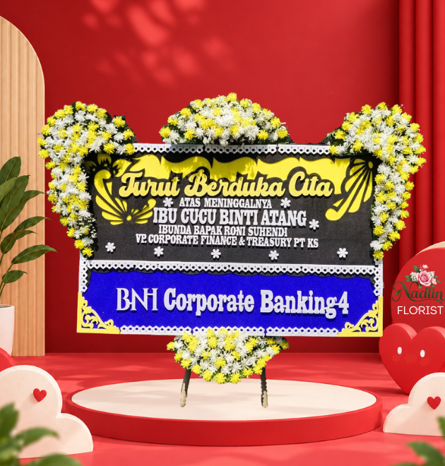 Bunga Papan Turut Berduka Cita Sumedang Dari nadlin florist
