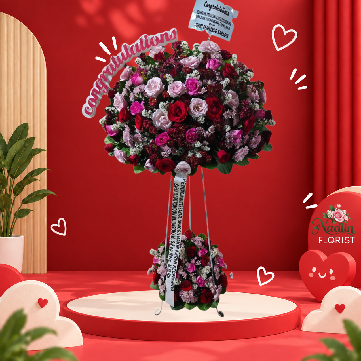 standing flower culamega tasikmalaya dari Naadlin Florist